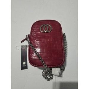 No Boundries Red Phone North/South Crossbody  Bag